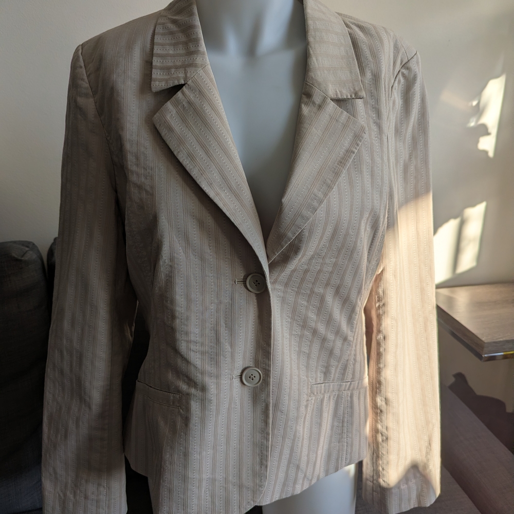 Ricki's Light Tan Striped Blazer